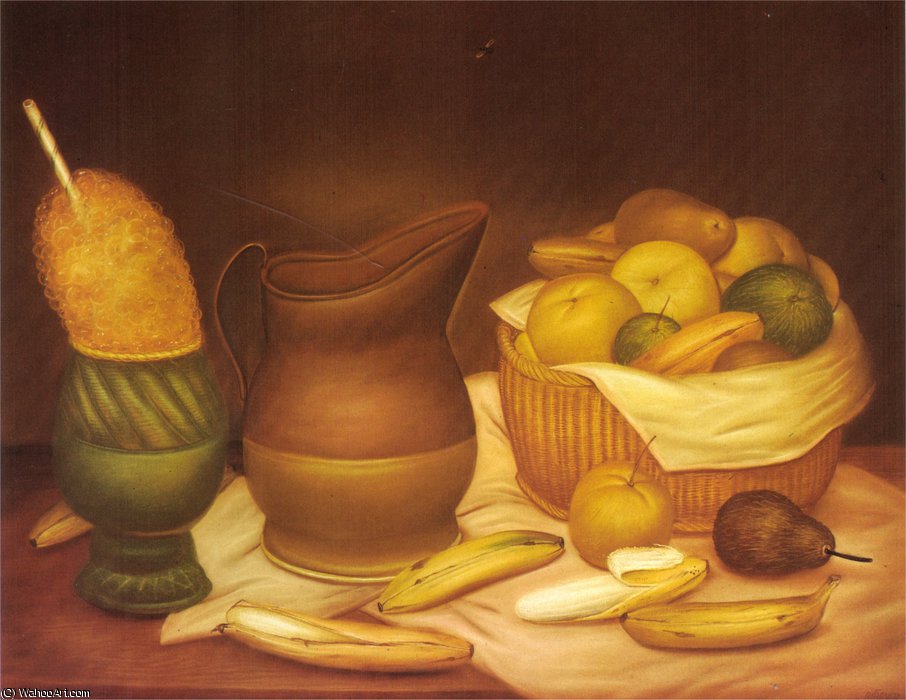 WikiOO.org - Encyclopedia of Fine Arts - Målning, konstverk Fernando Botero Angulo - nature morte