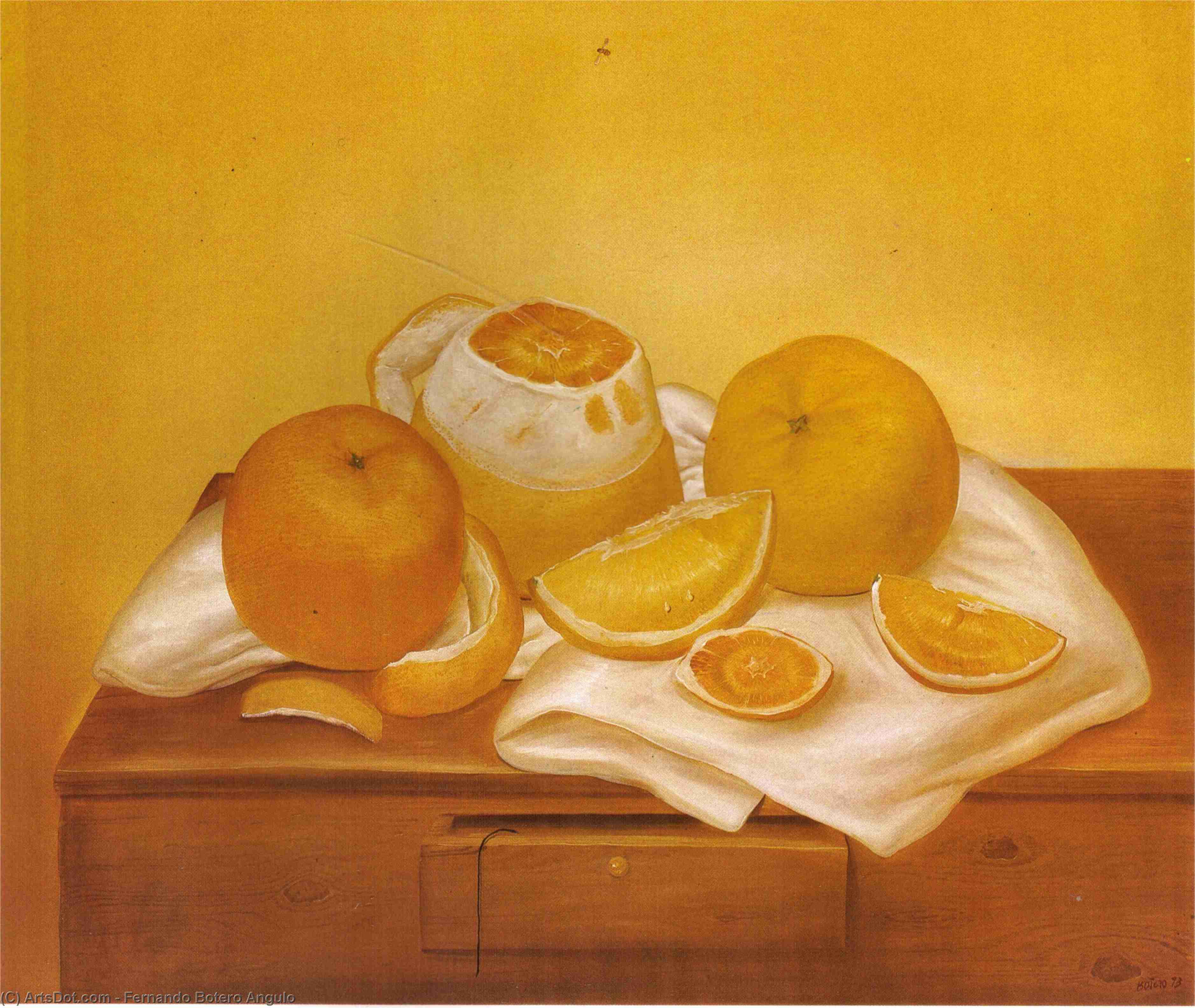 WikiOO.org - Enciclopédia das Belas Artes - Pintura, Arte por Fernando Botero Angulo - oranges