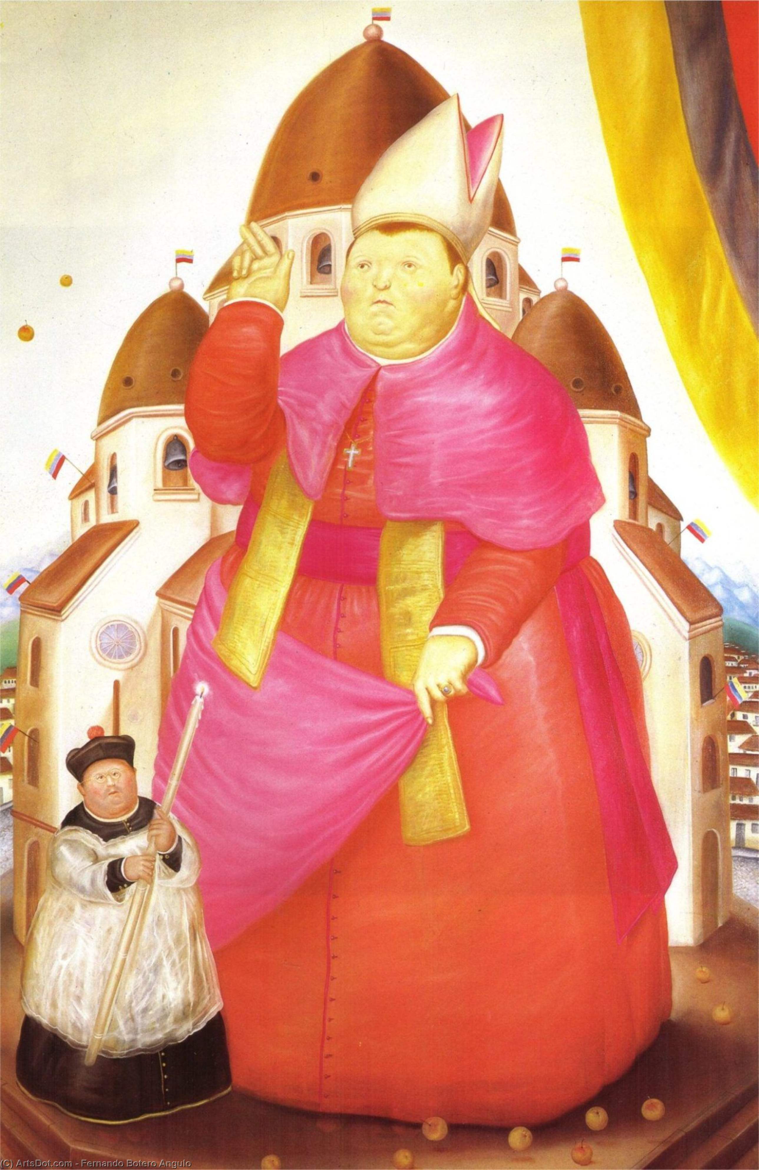 WikiOO.org - Encyclopedia of Fine Arts - Målning, konstverk Fernando Botero Angulo - cardinal