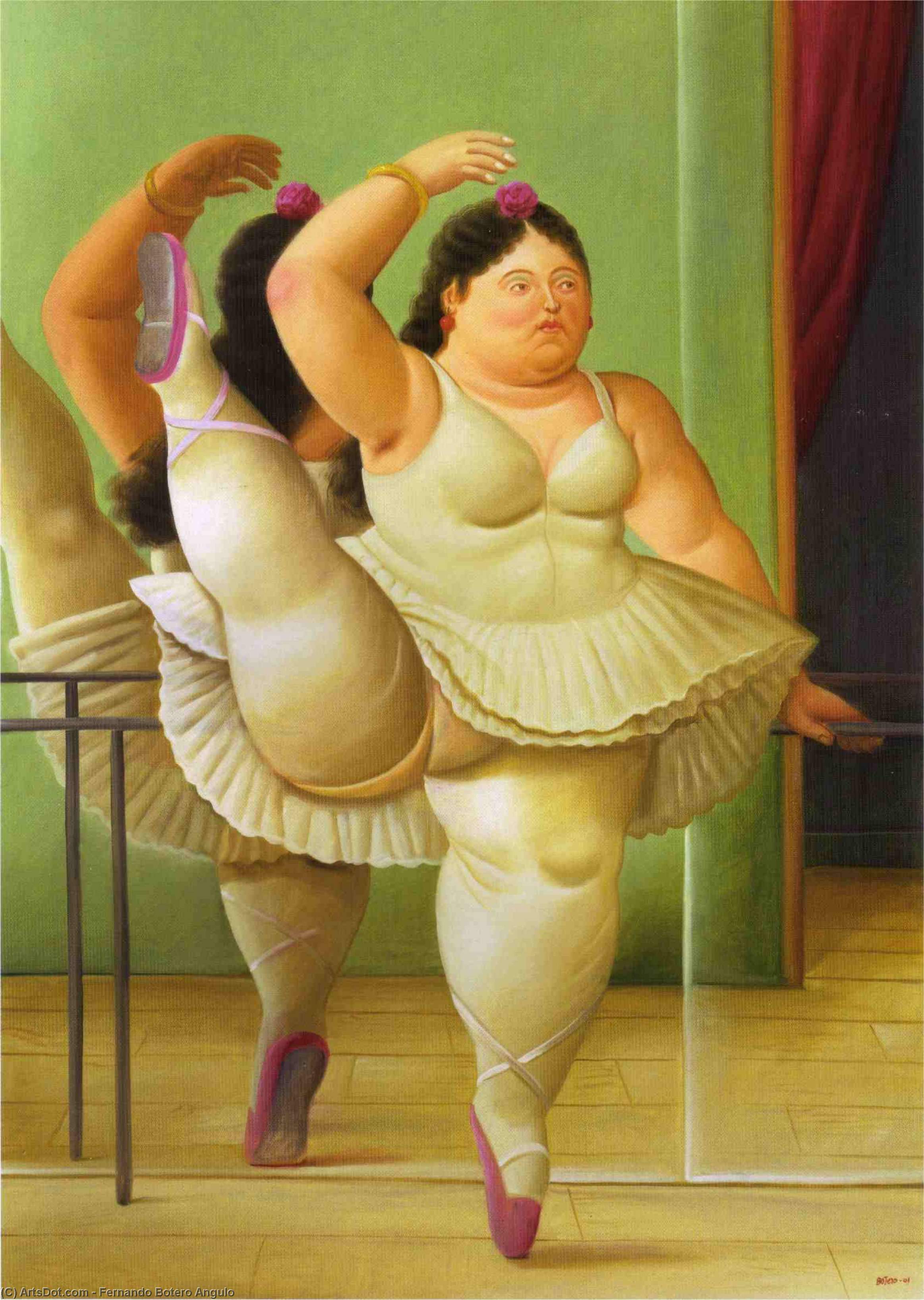 WikiOO.org - Encyclopedia of Fine Arts - Malba, Artwork Fernando Botero Angulo - danseuse à la barre
