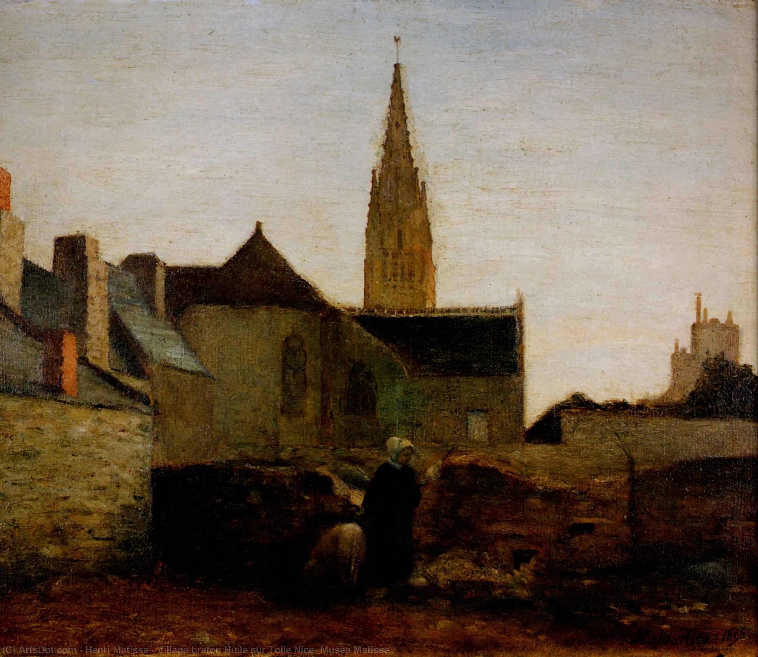 WikiOO.org - Εγκυκλοπαίδεια Καλών Τεχνών - Ζωγραφική, έργα τέχνης Henri Matisse - Village breton Huile sur Toile Nice, Musée Matisse