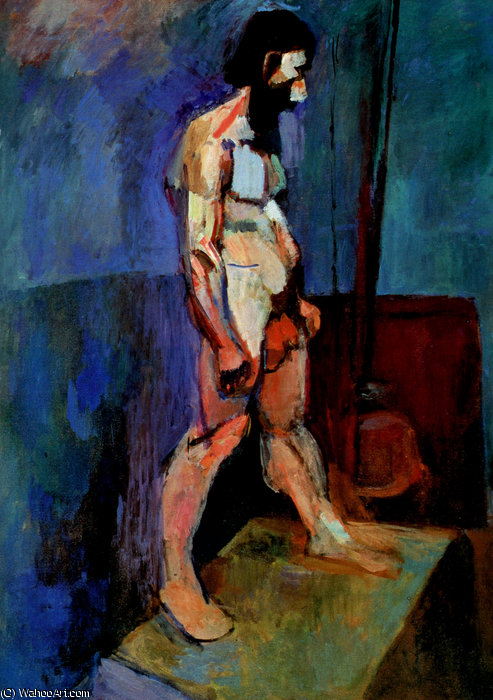 WikiOO.org - Enciklopedija dailės - Tapyba, meno kuriniai Henri Matisse - Homme nu Huile sur Toile - (99,3x72.7)