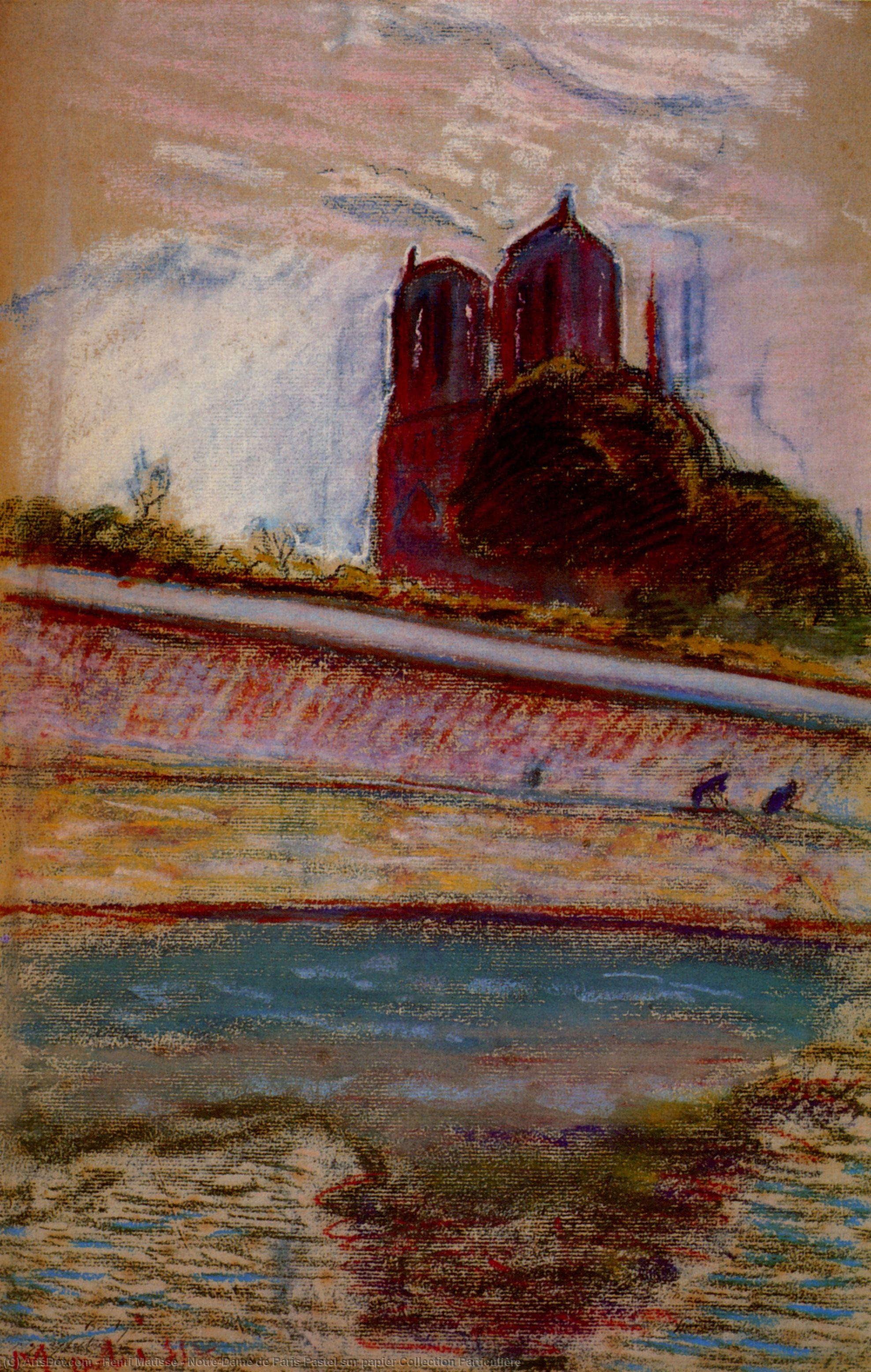 WikiOO.org - Енциклопедия за изящни изкуства - Живопис, Произведения на изкуството Henri Matisse - Notre-Dame de Paris Pastel sur papier Collection Particulière