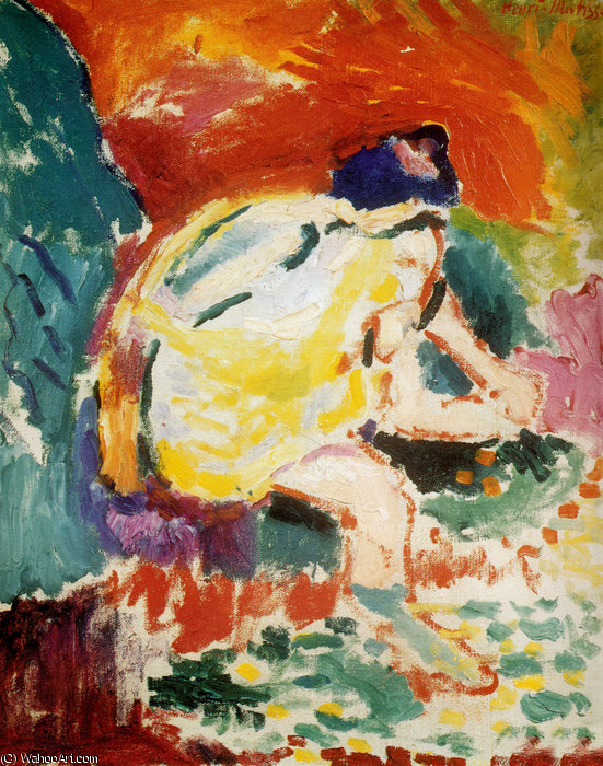 Wikioo.org – L'Encyclopédie des Beaux Arts - Peinture, Oeuvre de Henri Matisse - Au femme ruisseau de huile toile galerie artel