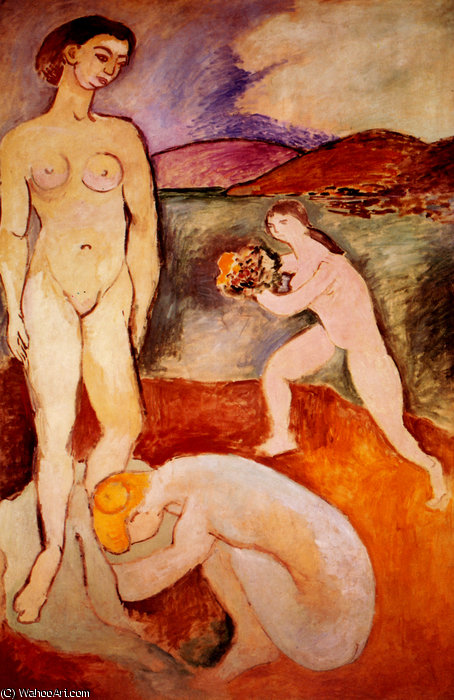 WikiOO.org - Enciklopedija dailės - Tapyba, meno kuriniai Henri Matisse - Luxe I Huile sur Toile Paris, Musée d'Art Moderne