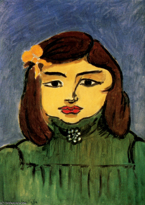 WikiOO.org - Güzel Sanatlar Ansiklopedisi - Resim, Resimler Henri Matisse - Portrait de Nono Huile sur Toile - (54.9x45)