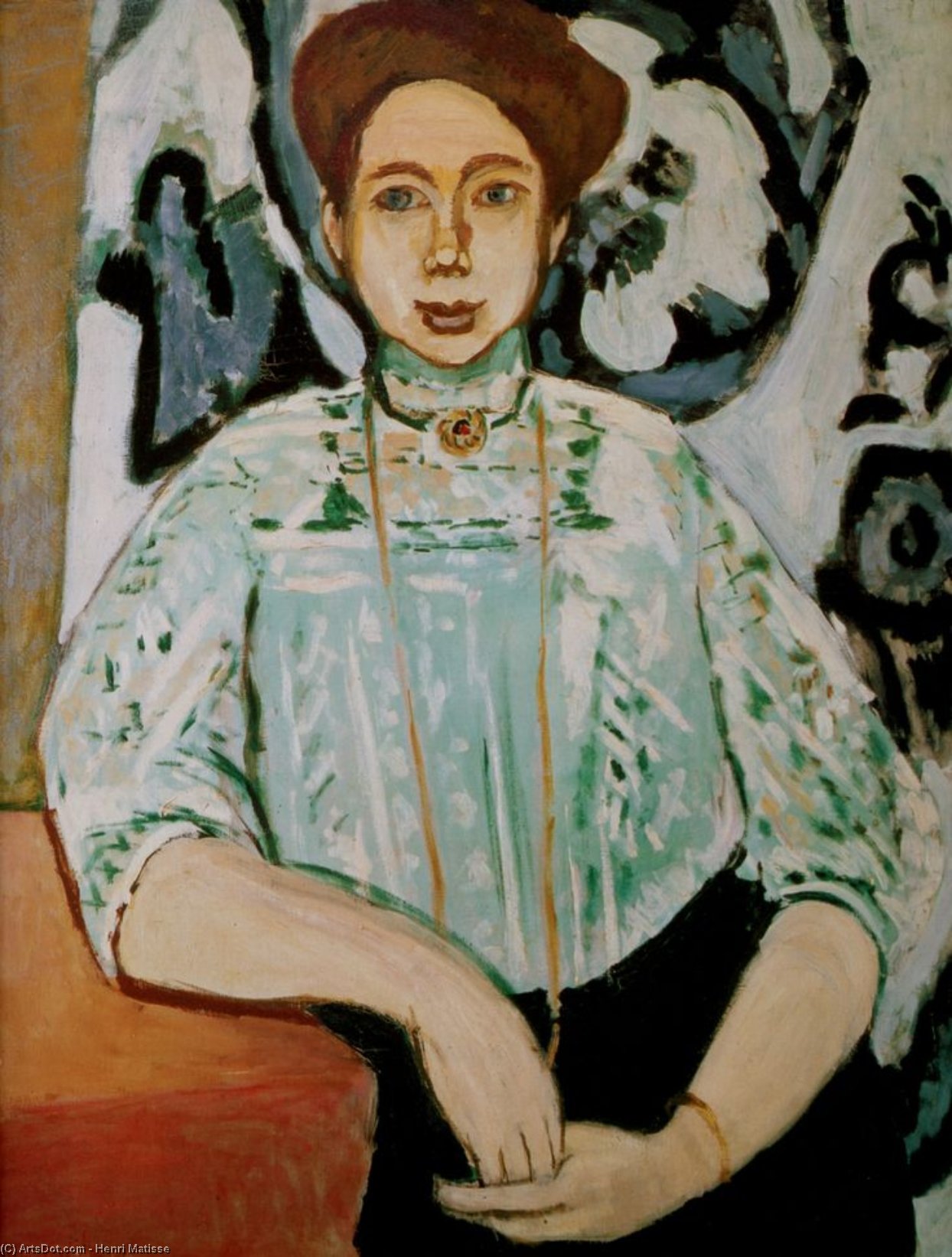 WikiOO.org - Enciklopedija dailės - Tapyba, meno kuriniai Henri Matisse - Greta Moli Huile sur Toile - (93x73)
