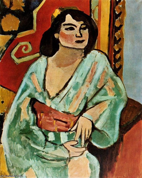 WikiOO.org - Enciklopedija dailės - Tapyba, meno kuriniai Henri Matisse - L'Algérienne Huile sur Toile Paris, Musée national d'Art Moderne