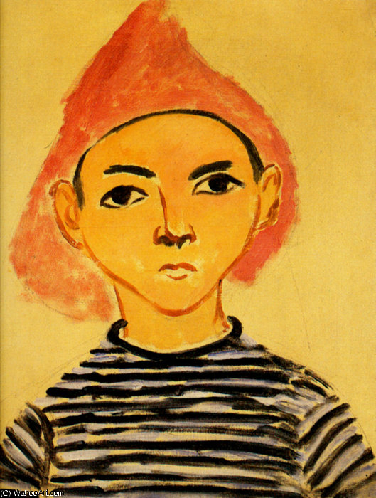 Wikioo.org – L'Enciclopedia delle Belle Arti - Pittura, Opere di Henri Matisse - Ritratto de pierre matisse Olio sur Tela collection particulière