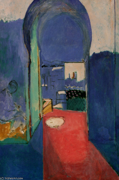 Wikioo.org - The Encyclopedia of Fine Arts - Painting, Artwork by Henri Matisse - La Porte de la Casbah Huile sur Toile Moscou, Musée Pouchkine