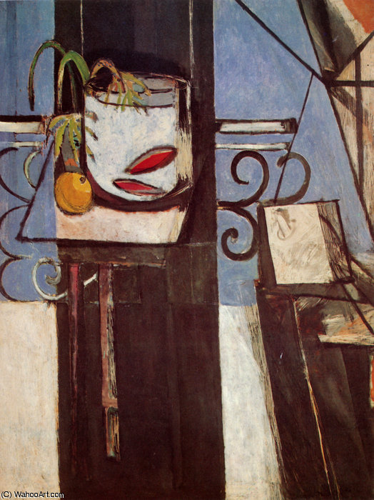 Wikioo.org - Bách khoa toàn thư về mỹ thuật - Vẽ tranh, Tác phẩm nghệ thuật Henri Matisse - Poissons rouges et palette New York, Museum of Modern Art
