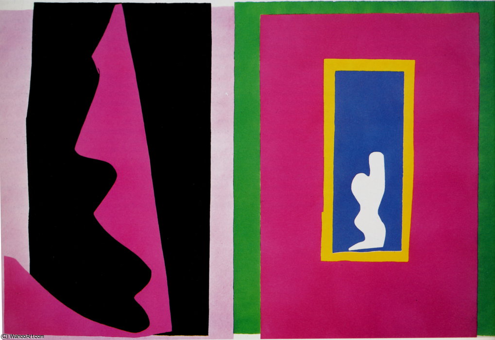 Wikioo.org - The Encyclopedia of Fine Arts - Painting, Artwork by Henri Matisse - Le Destin gouache Découpée pour Jazz Paris, Musée national d'Art Moderne
