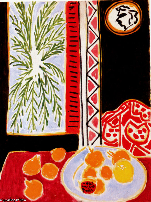 Wikioo.org - The Encyclopedia of Fine Arts - Painting, Artwork by Henri Matisse - Nature morte aux grenades Huile sur Toile Nice , musée Matisse