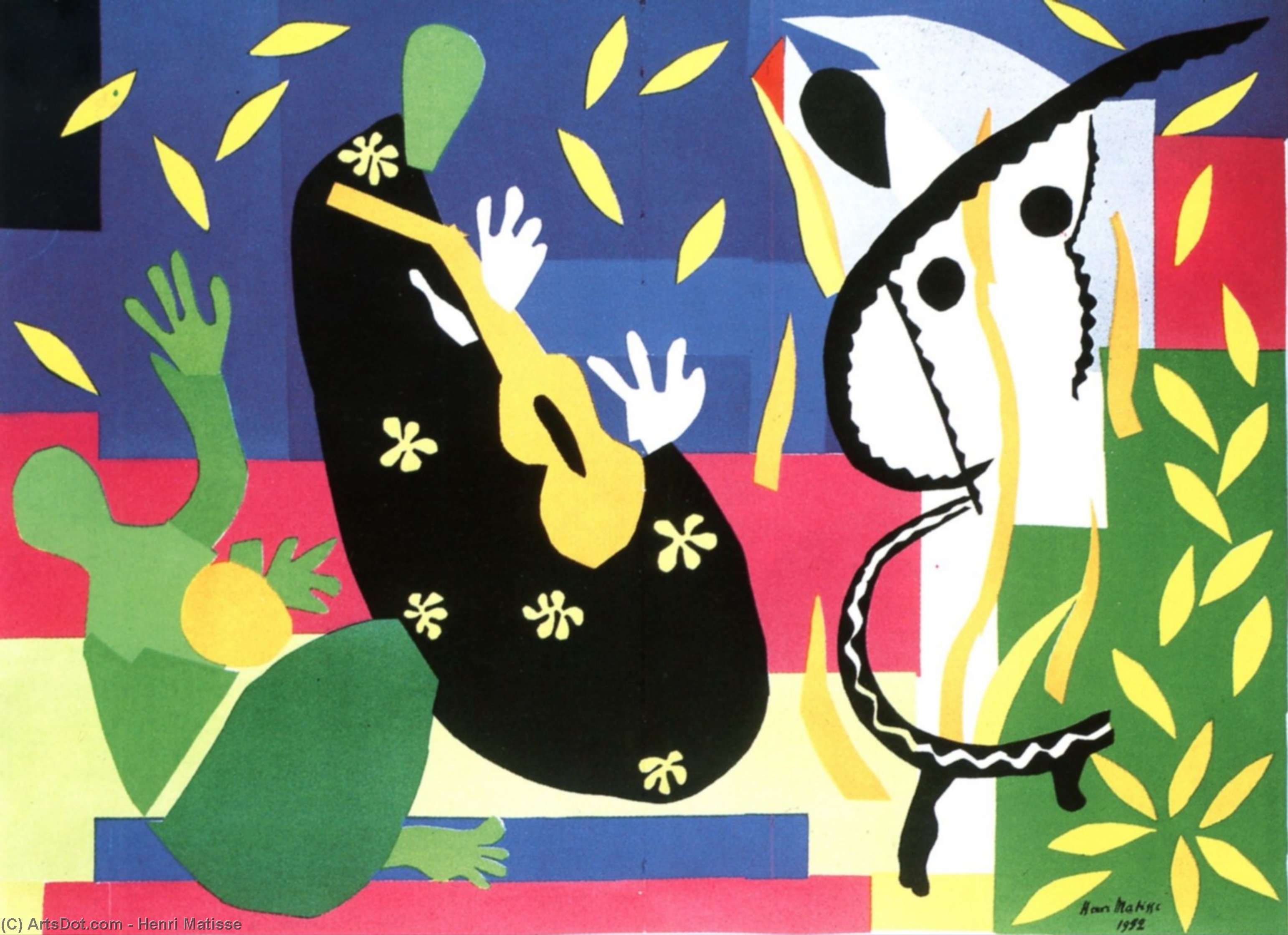 Wikioo.org - The Encyclopedia of Fine Arts - Painting, Artwork by Henri Matisse - La tristesse du roi