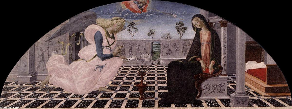 Wikioo.org - The Encyclopedia of Fine Arts - Painting, Artwork by Neroccio De Landi - Annunciation