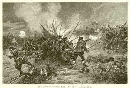 Wikioo.org - The Encyclopedia of Fine Arts - Painting, Artwork by Ernest Crofts - The Battle Of Marston Moor