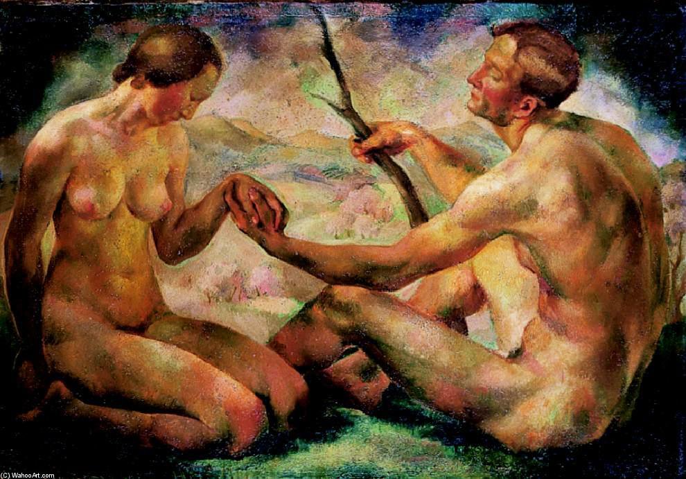 Wikioo.org - The Encyclopedia of Fine Arts - Painting, Artwork by Erzsebet Korb - May (human Couple)