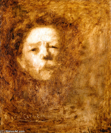 WikiOO.org - Encyclopedia of Fine Arts - Målning, konstverk Eugène Anatole Carrière - Portrait Of Eugene Carriere