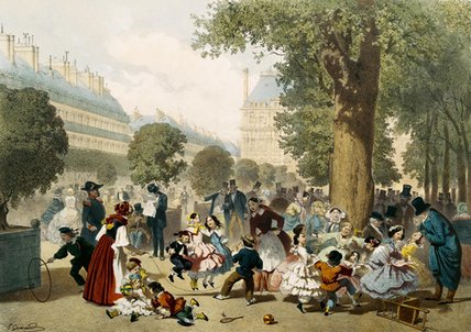 Wikioo.org - Encyklopedia Sztuk Pięknych - Malarstwo, Grafika Eugene Charles Francois Guerard - The Tuileries