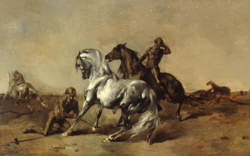 WikiOO.org - Encyclopedia of Fine Arts - Maľba, Artwork Eugene Fromentin - Night Robbers