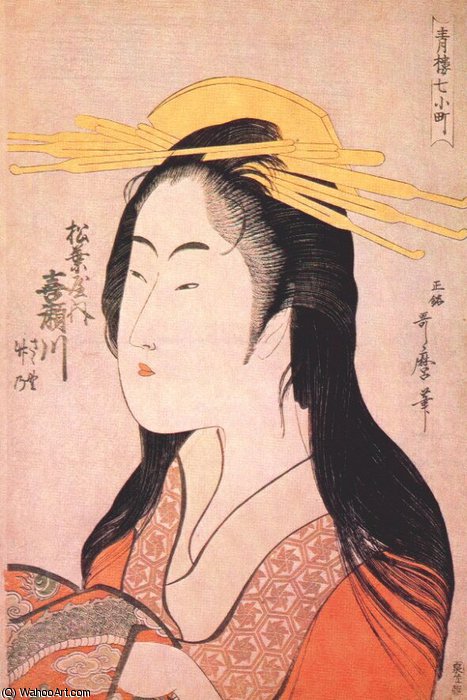 Wikioo.org – L'Encyclopédie des Beaux Arts - Peinture, Oeuvre de Kitagawa Utamaro - l kisegawa courtisane de l Matsubaya