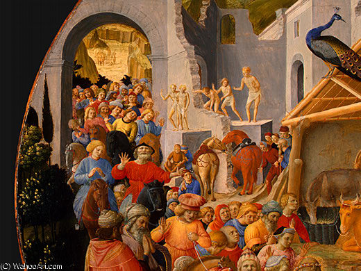 Wikioo.org - The Encyclopedia of Fine Arts - Painting, Artwork by Fra Filippo Lippi - The Adoration of the Magi (12)