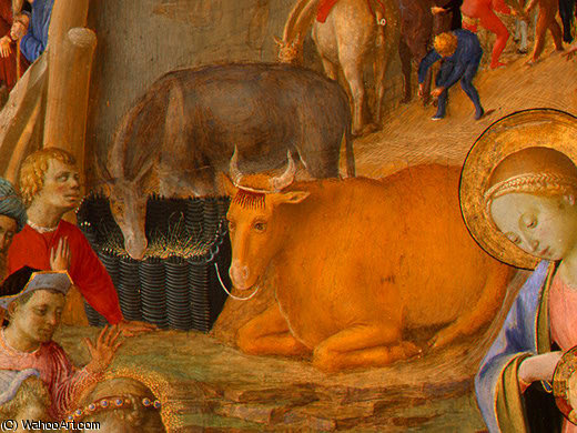 Wikioo.org – L'Encyclopédie des Beaux Arts - Peinture, Oeuvre de Fra Filippo Lippi - L Adoration des Mages (21)