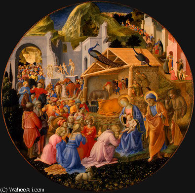 WikiOO.org - Enciclopedia of Fine Arts - Pictura, lucrări de artă Fra Filippo Lippi - The Adoration of the Magi (22)
