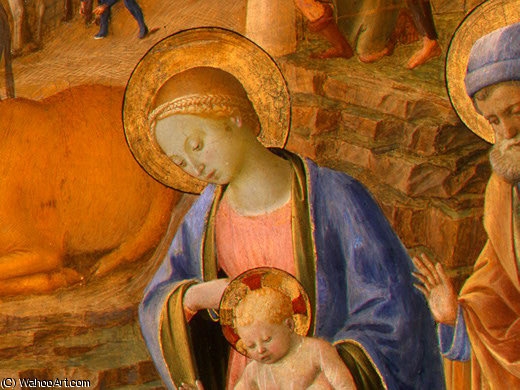 WikiOO.org - 백과 사전 - 회화, 삽화 Fra Filippo Lippi - The Adoration of the Magi