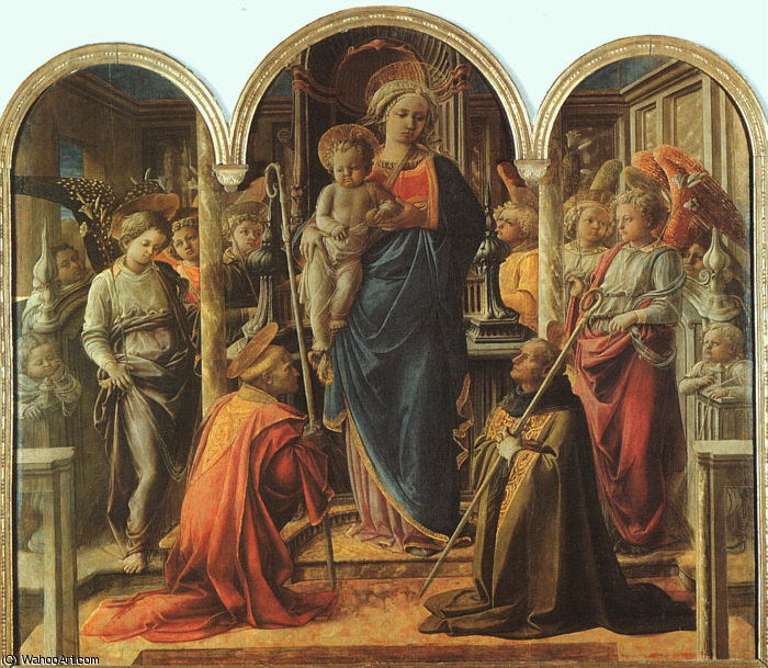 Wikioo.org - The Encyclopedia of Fine Arts - Painting, Artwork by Fra Filippo Lippi - Virgin and Child