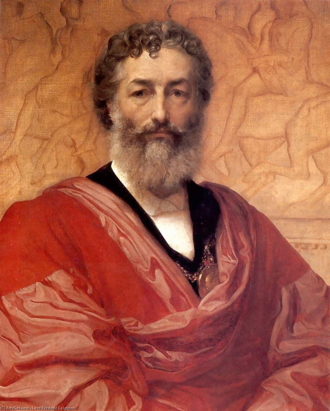 WikiOO.org - Encyclopedia of Fine Arts - Maalaus, taideteos Lord Frederic Leighton - Self portrait