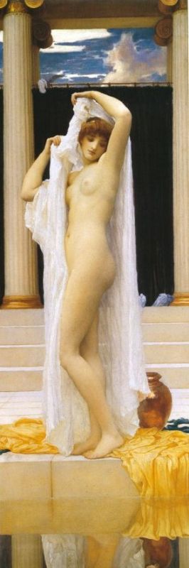 Wikioo.org – L'Enciclopedia delle Belle Arti - Pittura, Opere di Lord Frederic Leighton - Il Bagno di Psiche