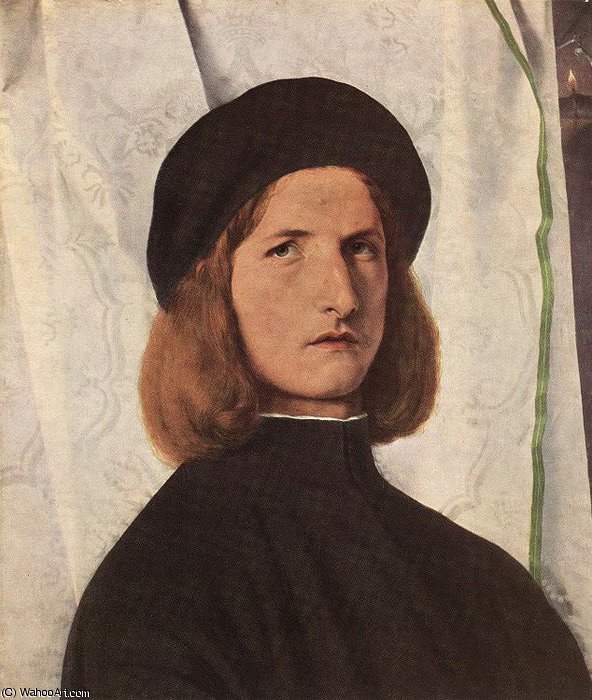 Wikioo.org – La Enciclopedia de las Bellas Artes - Pintura, Obras de arte de Lorenzo Lotto - retrato de un hombre