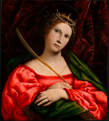 Wikioo.org - The Encyclopedia of Fine Arts - Painting, Artwork by Lorenzo Lotto - saint catherine