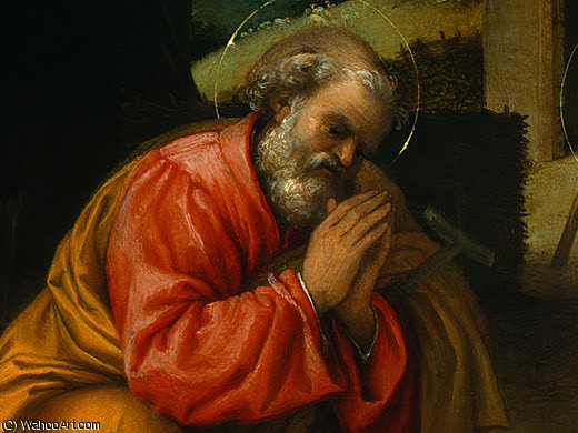 WikiOO.org - 백과 사전 - 회화, 삽화 Lorenzo Lotto - the nativity (detalj - )