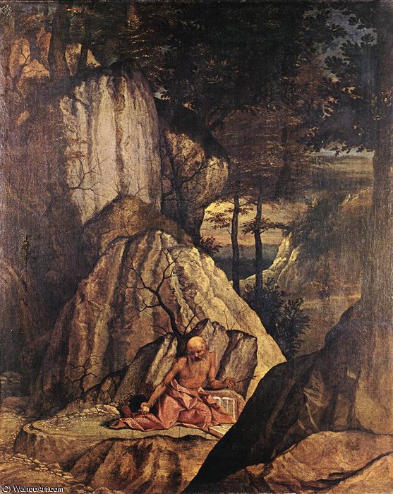 Wikioo.org – La Enciclopedia de las Bellas Artes - Pintura, Obras de arte de Lorenzo Lotto - penitente jerome st