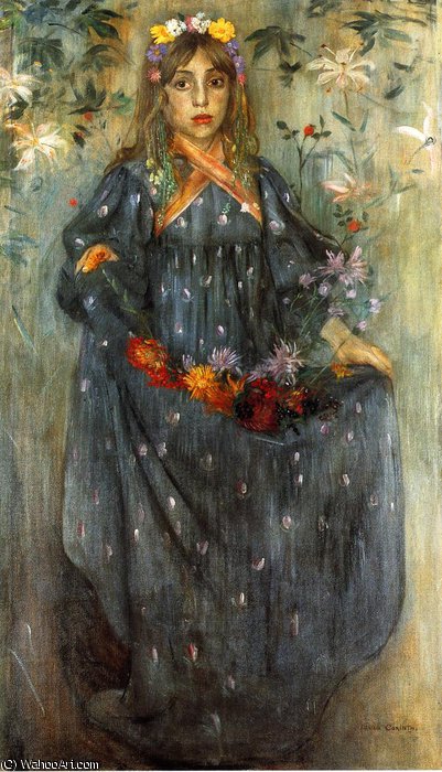 Wikioo.org – La Enciclopedia de las Bellas Artes - Pintura, Obras de arte de Lovis Corinth (Franz Heinrich Louis) - flor de otoño