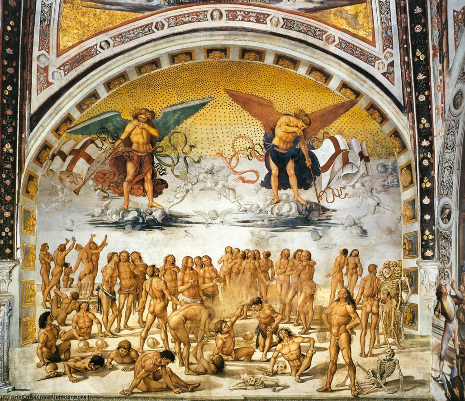 Wikioo.org - Bách khoa toàn thư về mỹ thuật - Vẽ tranh, Tác phẩm nghệ thuật Luca Signorelli - Resurrection of the Flesh