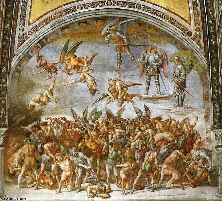 Wikioo.org - The Encyclopedia of Fine Arts - Painting, Artwork by Luca Signorelli - the damned