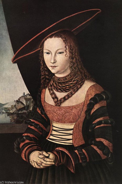 Wikioo.org - The Encyclopedia of Fine Arts - Painting, Artwork by Lucas Cranach The Elder - portrait of a woman