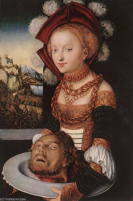 Wikioo.org - The Encyclopedia of Fine Arts - Painting, Artwork by Lucas Cranach The Elder - salome