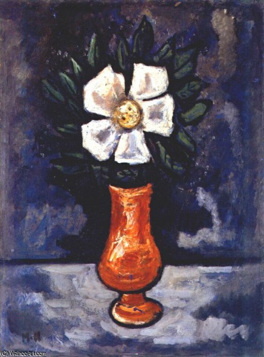 Wikioo.org – La Enciclopedia de las Bellas Artes - Pintura, Obras de arte de Marsden Hartley - flor blanca