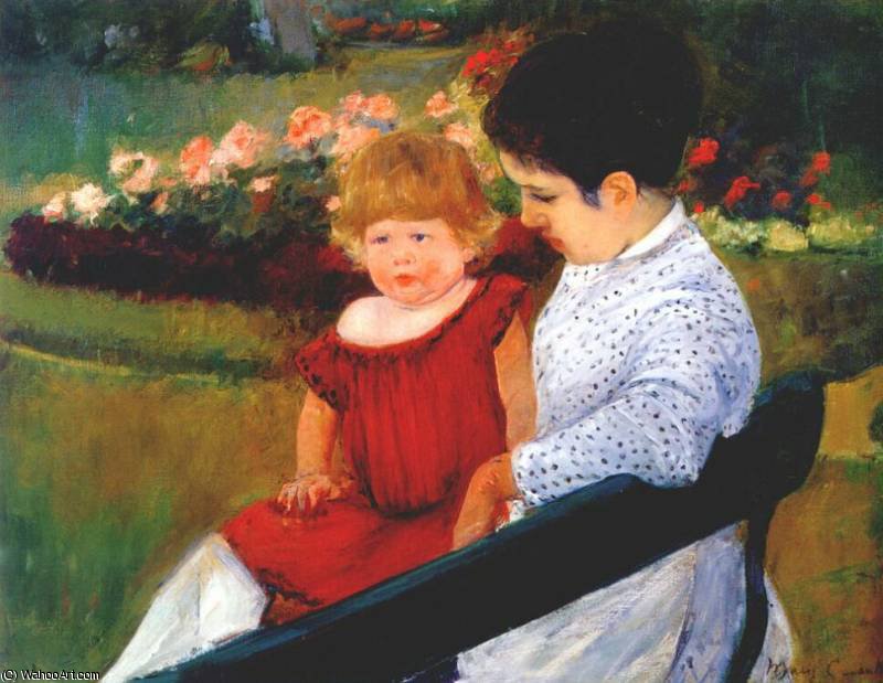 Wikioo.org - The Encyclopedia of Fine Arts - Painting, Artwork by Mary Stevenson Cassatt - in the park