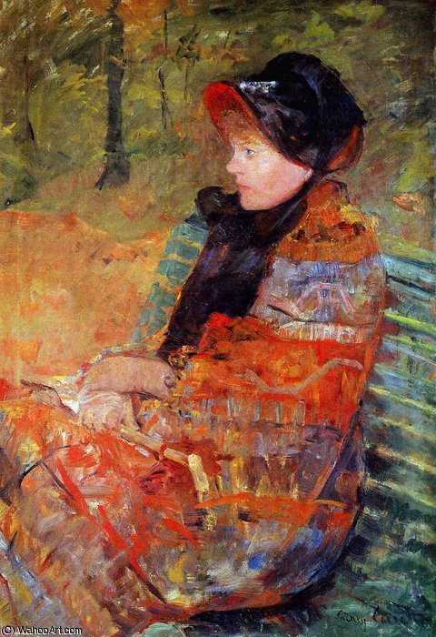 WikiOO.org - Encyclopedia of Fine Arts - Lukisan, Artwork Mary Stevenson Cassatt - mademoiselle c. sun