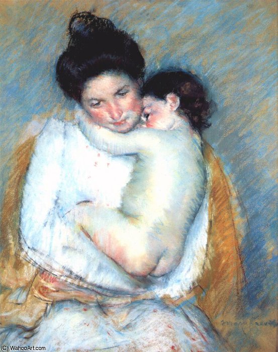 WikiOO.org - Encyclopedia of Fine Arts - Festés, Grafika Mary Stevenson Cassatt - mother and child