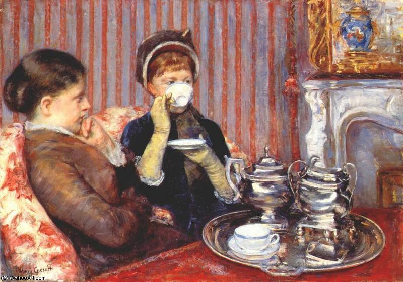 WikiOO.org - Enciklopedija likovnih umjetnosti - Slikarstvo, umjetnička djela Mary Stevenson Cassatt - tea