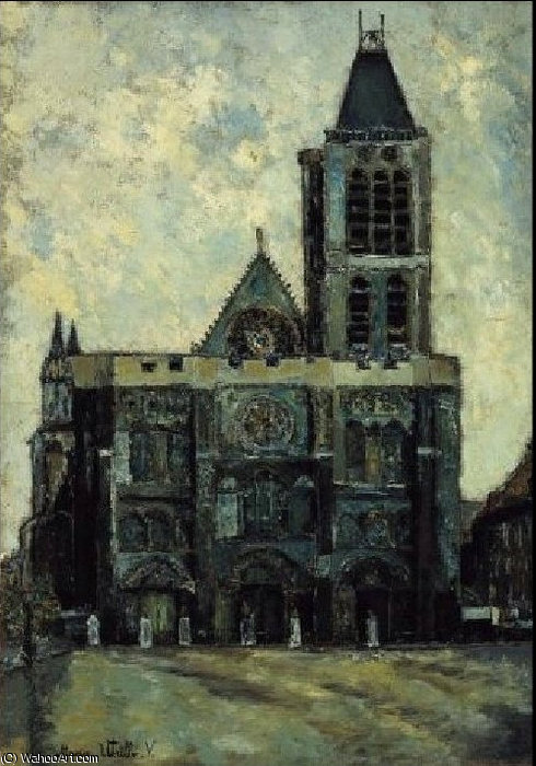 Wikioo.org – L'Enciclopedia delle Belle Arti - Pittura, Opere di Maurice Utrillo - Basilica di Saint Denis