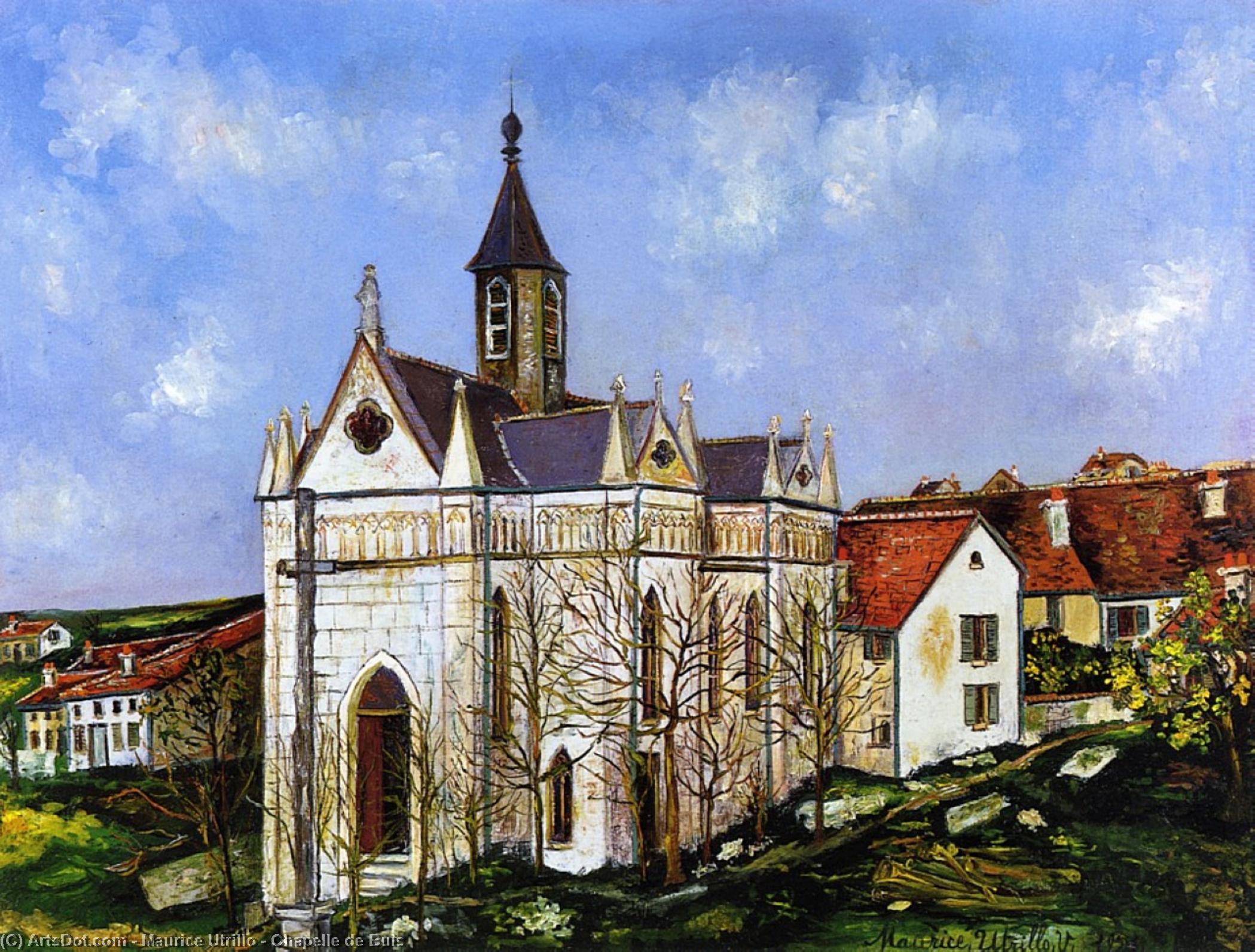 Wikioo.org - The Encyclopedia of Fine Arts - Painting, Artwork by Maurice Utrillo - Chapelle de Buis