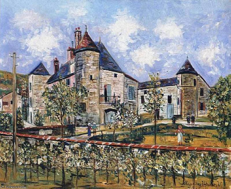 Wikioo.org - สารานุกรมวิจิตรศิลป์ - จิตรกรรม Maurice Utrillo - Chateau dans les Charentes