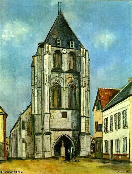 Wikioo.org - The Encyclopedia of Fine Arts - Painting, Artwork by Maurice Utrillo - Church in Provence